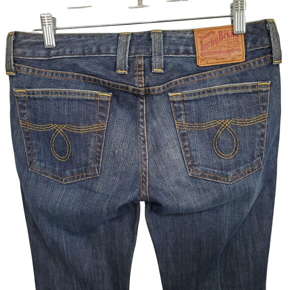 Lucky Brand Womens 6 28 Jeans Lola Bootcut Short Denim Stretch Mid Rise 5 Pocket - Picture 5 of 16